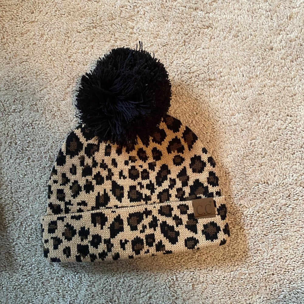 NWOT CC Cheetah Beanie
